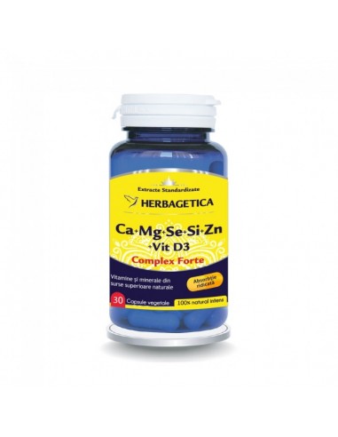 Ca+Mg+Se+Si+Zn+D3 30 cps - Herbagetica