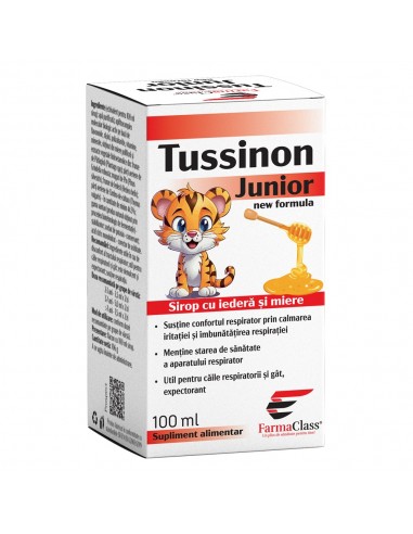 Tussinon Junior Sirop cu miere 100 ml...