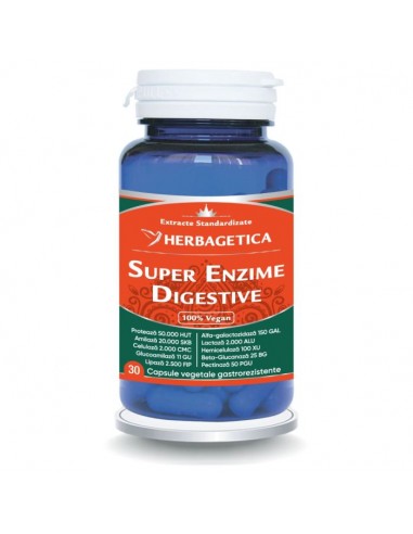 Super enzime digestive 30 cps -...